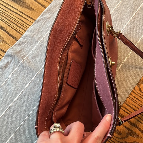 Rose-Colored Coach Purse/Bag - Picture 2 of 6